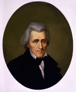 Andrew Jackson (1767-1845), Seventh President of the United States, Head and Shoulders Portrait, Chromolithograph