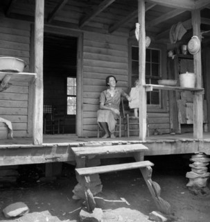 Young Child and Wife of Sharecropper on Rural Porch, Chesnee, South Carolina, USA, Dorothea Lange, Farm Security Administration, June 1937