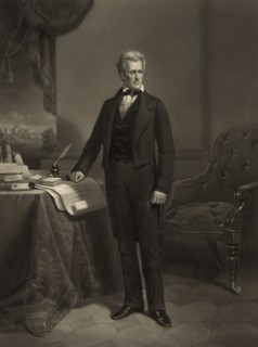 Andrew Jackson (1767-1845), Seventh President of the United States, Full-Length Portrait, Engraved by Alexander H. Ritchie from a Painting by Dennis M. Carter, 1860