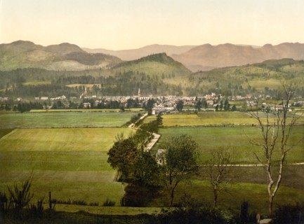Comrie, Scotland, UK, Photochrome Print, Detroit Publishing Company, 1905