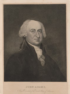 John Adams (1735-1826), Second President of the United States, Head and Shoulders Portrait, Published by N. Dearborn, Boston