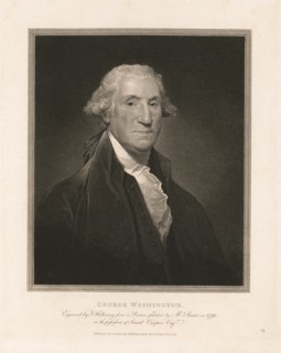 George Washington (1732-99), First President of the United States, Head and Shoulders Portrait, Engraved by T. Holloway from a Picture Painted by M. Stuart in 1795