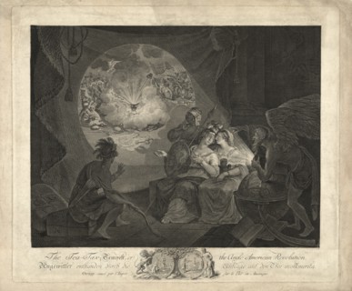 The Tea-Tax Tempest, or the Anglo-American Revolution, Engraving by Carl Guttenberg, 1778