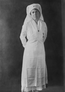 Mary Walker Fearn, Mrs. Seth Barton Finch, Full-Length Portrait in Nurse Uniform, Bain News Service, 1917