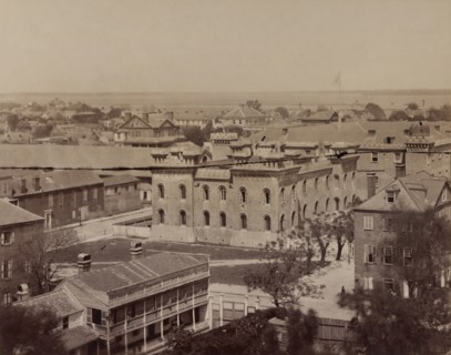 Cityscape during American Civil War, Charleston, South Carolina, USA, 1860's