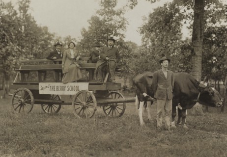 Theodore Roosevelt with Martha Berry on Tour of the Berry Schools, Georgia, USA, American Press Association, October 1910