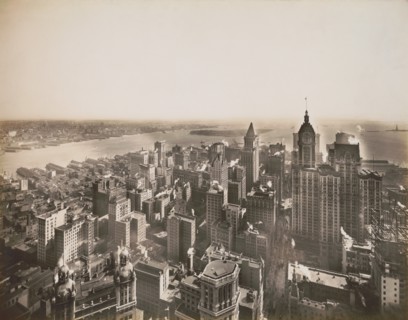 Cityscape View from Woolworth Building Looking South, New York City, New York, USA, 1913