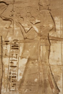 Reliefs, Medinat Habu Temple, Luxor, Egypt