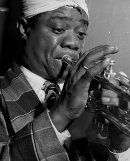 Louis Armstrong, American Jazz Performer, Aquarium, New York City, New York, USA, William P. Gottlieb Collection, July 1946