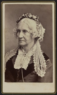 Nancy Maria Donaldson Johnson (1794-1890), Active in American Missionary Association, Taught Freed Slaves, Volunteer and Inventor, Head and Shoulders Portrait by Julius Ulke, 1875