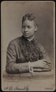 Sidney Taliaferro (1854-1927), former Student and Protégé of Emily Howland,  Half-length Seated Portrait by H.D. Garns & Co., 1881