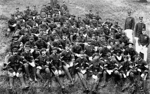 Company D, 8th Illinois Volunteer Regiment, W.E.B. DuBois Collection, 1899