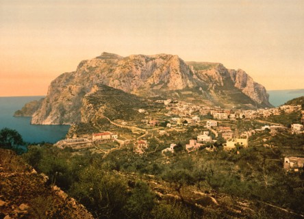 Mount Solaro, Capri, Italy, Photochrome Print, Detroit Publishing Company, 1900