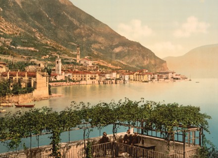 General View, Gargnano, Lake Garda, Italy, Photochrome Print, Detroit Publishing Company, 1900