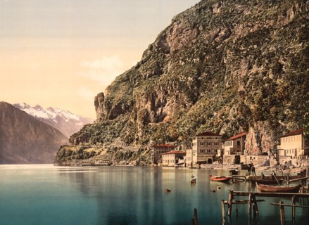 Ponale Road, Riva del Garda, Lake Garda, Italy, Photochrome Print, Detroit Publishing Company, 1900