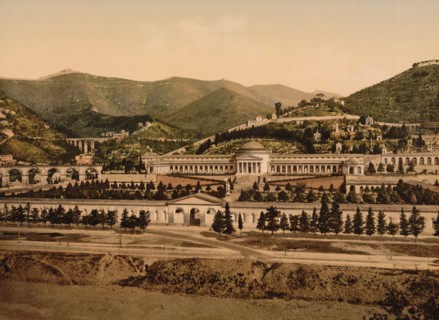 Monumental Cemetery of Staglieno, Cimitero Monumentale di Staglieno, Genoa, Italy, Photochrome Print, Detroit Publishing Company, 1900