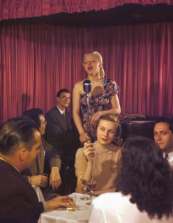 Unidentified Jazz Singer, West 52nd Street, New York City, New York, USA, William P. Gottlieb Collection, 1948