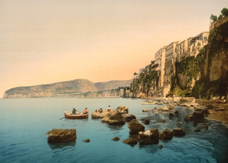 Sorrento by the Sea, Italy, Photochrome Print, Detroit Publishing Company, 1900