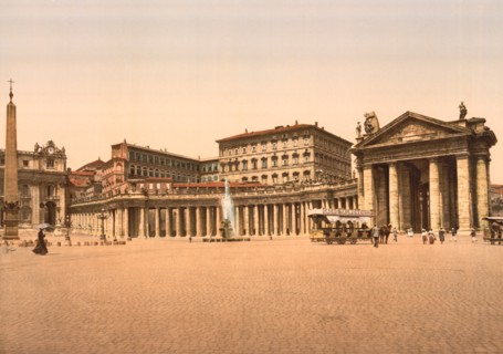 The Vatican I, Rome, Italy, Photochrome Print, Detroit Publishing Company, 1900