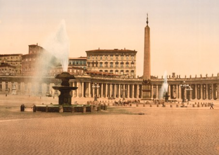 The Vatican II, Rome, Italy, Photochrome Print, Detroit Publishing Company, 1900