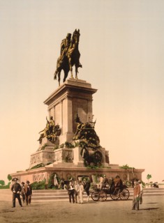 Garibaldi's Monument, Rome, Italy, Photochrome Print, Detroit Publishing Company, 1900