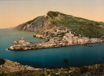 Porto Venere, La Spezia, Italy, Photochrome Print, Detroit Publishing Company, 1900