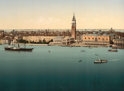 Doge's Palace, Venice, Italy, Photochrome Print, Detroit Publishing Company, 1900