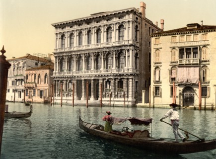 Rezzonico Palace, Venice, Italy, Photochrome Print, Detroit Publishing Company, 1900