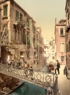 Paradise Bridge, Venice, Italy, Photochrome Print, Detroit Publishing Company, 1900