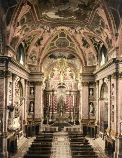 Scalzi, Interior, Venice, Italy, Photochrome Print, Detroit Publishing Company, 1900