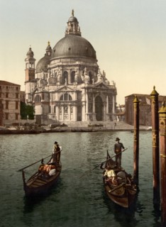 Church of Salute, Venice, Italy, Photochrome Print, Detroit Publishing Company, 1900
