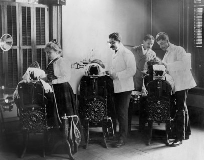 Dentistry Class, Howard University, Washington DC, USA, W.E.B. DuBois Collection, 1900