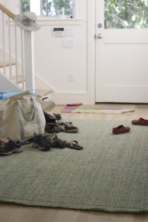 Shoes on Floor of Foyer