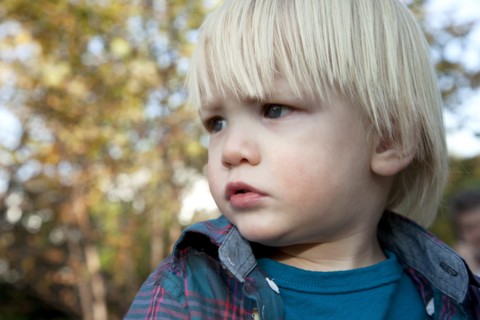 Sad Boy Looking Away