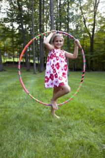Young Girl Posing With Hula Hoop