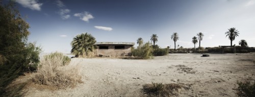 Desert Panoramic with Old Building