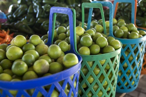 Baskets of Fresh Limes