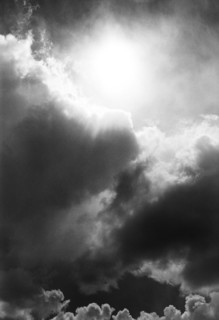 Sun Shining Through Clouds