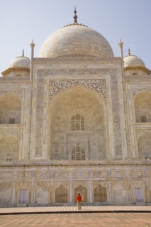 Man by Taj Mahal Mausoleum, Agra, India