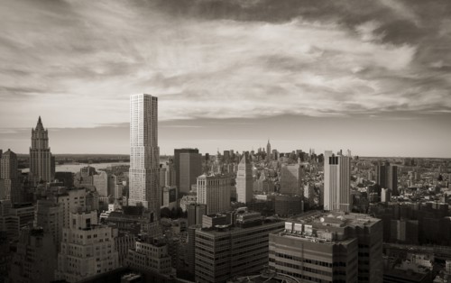 Skyline Looking North from Downtown, Manhattan, New York City, USA