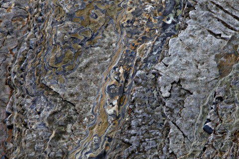 Colored Strata of Cliff