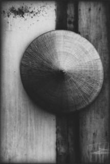 Woven Conical Hat on Wall, Vietnam