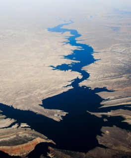 Large River, Aerial, Colorado, USA