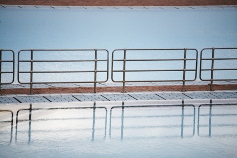 Swimming Pool and Guard Rail