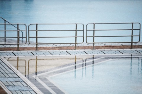 Swimming Pool and Guard Rail
