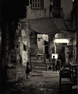 Children Watchin TV in Alley, Cairo, Egypt