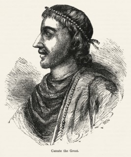 Canute the Great, Illustration from John Cassell's Illustrated History of England, Vol. I from the earliest period to the reign of Edward the Fourth, Cassell, Petter and Galpin, 1857