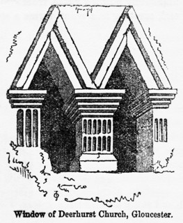 Window of Deerhurst Church, Gloucester, Illustration from John Cassell's Illustrated History of England, Vol. I from the earliest period to the reign of Edward the Fourth, Cassell, Petter and Galpin, ...