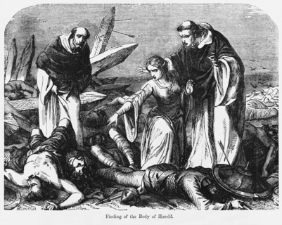 Finding the Body of Harold, Illustration from John Cassell's Illustrated History of England, Vol. I from the earliest period to the reign of Edward the Fourth, Cassell, Petter and Galpin, 1857