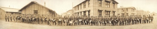 Army Training School for Chaplains and Approved Chaplain Candidates, full-Length Portrait, Camp Zachary Taylor, Louisville, Kentucky, USA, Royal Photo Co., 1918